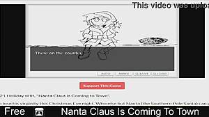Maak je klaar voor Nanta Claus met deze erotische video