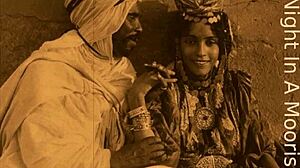 Ретро-винтажный минет и волосатая киска в мавританском гареме